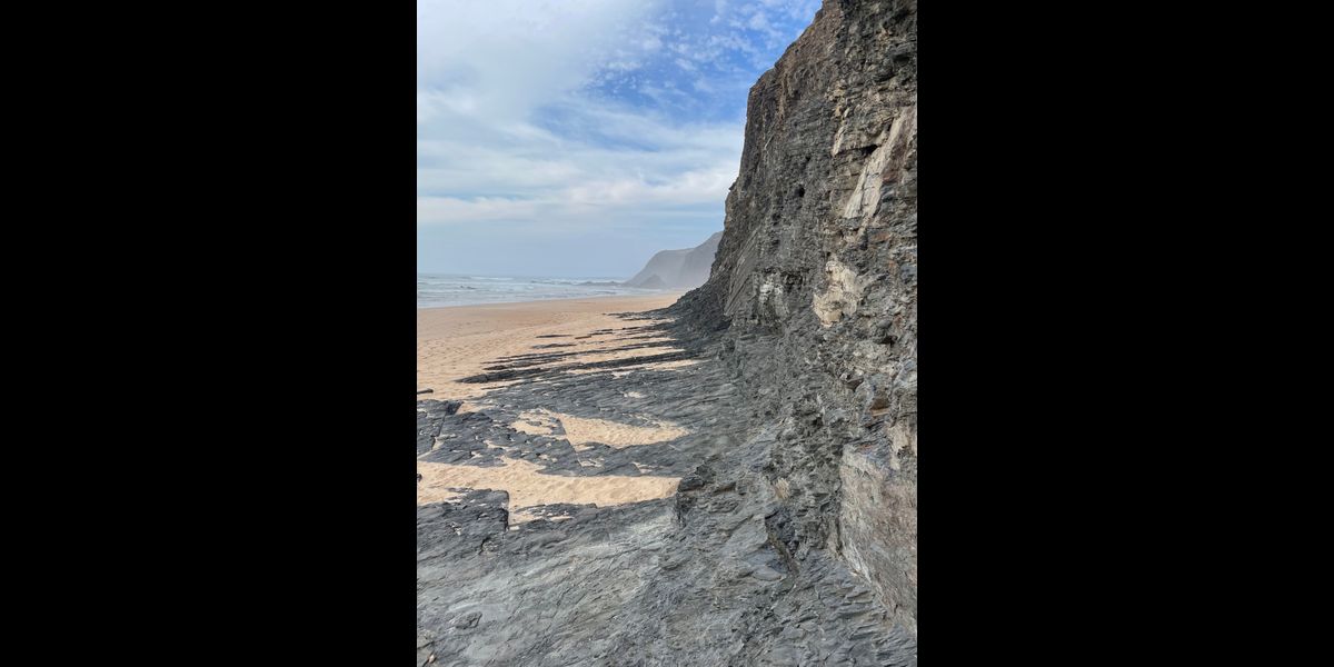 Empty Beach in Rogil Portugal